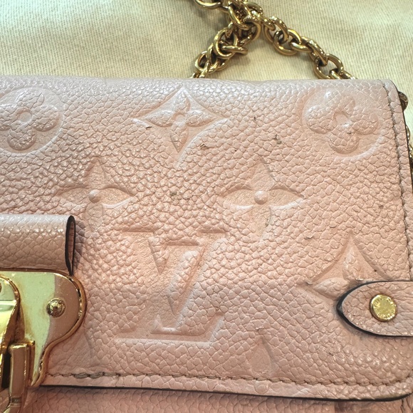 Louis Vuitton Monogram Empreinte Vavin wallet on chain - pink crossbody - Picture 9 of 10